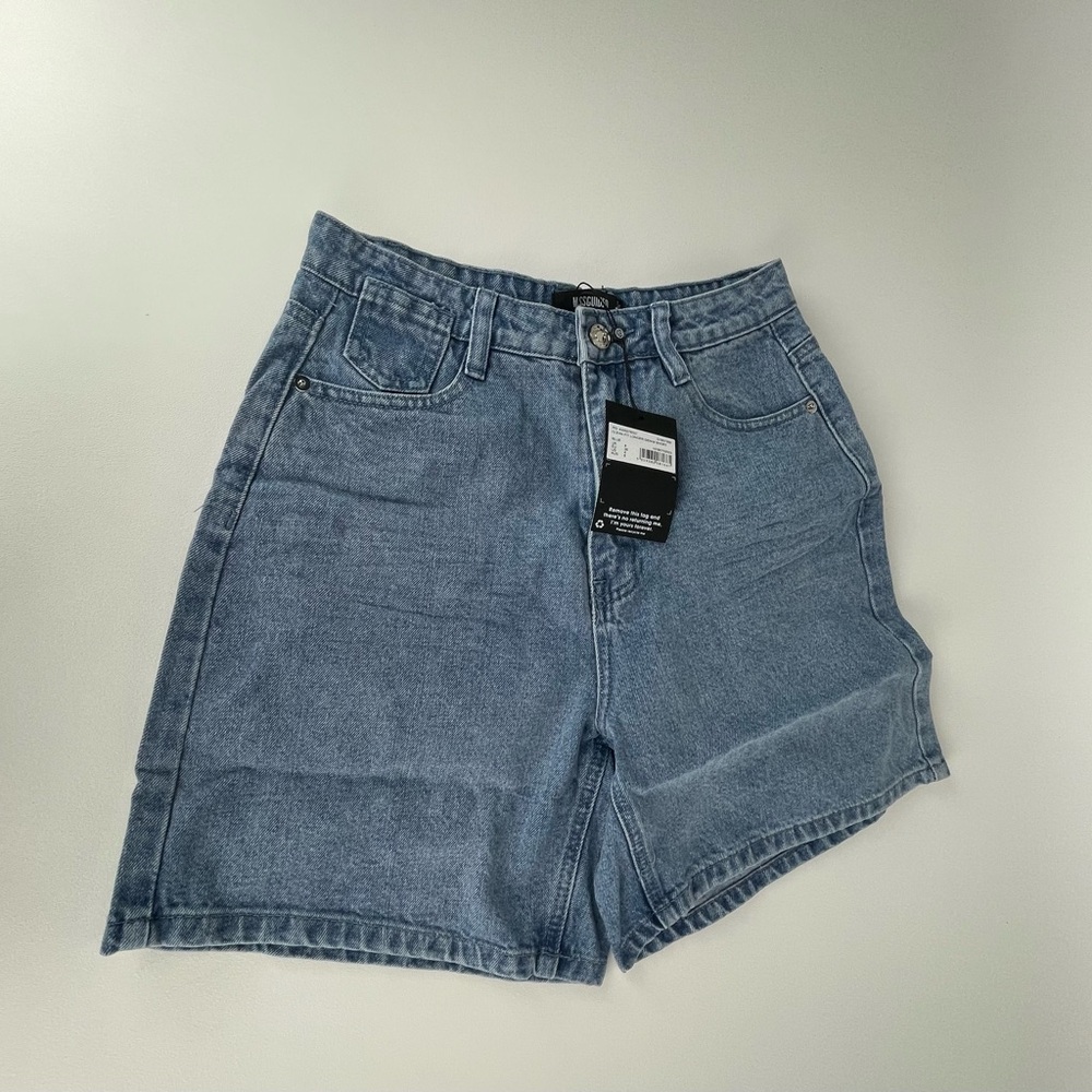 CLEAN FIT LONGER DENIM SHORT blue